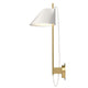 Louis Poulsen YUH Wall Light in White / Brass — packshot