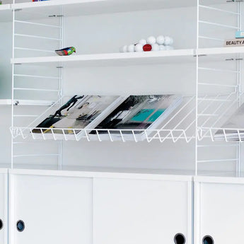 String System Wire Magazine Shelf