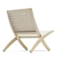 Carl Hansen MG501 Cuba Lounge Chair in Oak Oil, Natural Webbing — packshot, detail