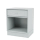 Montana Selection Dream Bedside Table in Oyster with 7cm plinth — packshot