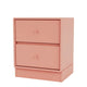 Montana Selection Drift Bedside Table in Rhubarb with 7cm plinth — packshot