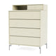 Montana Selection Keep Chest of Drawers in Vanilla with chrome legs — packshot