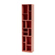 Montana Selection Loom Shelving Unit in Rhubarb with 3cm plinth — packshot