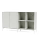 Montana Selection Pair Sideboard in Nordic with snow legs — packshot