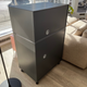Montana Selection Spin II+ Vinyl Storage in Coal — on display, detail showroom