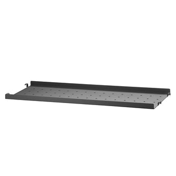String System Metal Shelf Low Edge 58x20 Black