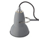 Anglepoise Original 1227 Desk Lamp in Linen White with Grey Cable Braid — packshot, detail