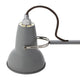 Anglepoise Original 1227 Mini Wall Mounted Lamp in Dove Grey with Grey Cable Braid — packshot, detail