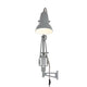 Anglepoise Original 1227 Mini Wall Mounted Lamp in Dove Grey with Grey Cable Braid — packshot, detail
