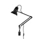 Anglepoise Original 1227 Mini Wall Mounted Lamp in Jet Black with Black Cable Braid — packshot