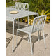 HAY Palissade Chair in Sky Grey — lifestyle, with Palissade Dining Table