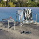 HAY Palissade Lounge Chair Low in Sky Grey — lifestyle