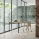 Carl Hansen PK1 Dining Chair, Black Steel — lifestyle, with PK52 Table in Oak Oil Black Steel