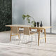 Carl Hansen PK1 Dining Chair, Stainless Steel — lifestyle, with BM1160 Table in Oak Oil