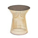 Knoll Platner Side Table in 18k Gold, Bronze Glass — packshot