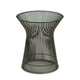 Knoll Platner Side Table in Bronze, Clear Glass — packshot