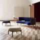 Carl Hansen RF1903F Sideways Footstool — lifestyle, with RF1903 Sideways Sofa