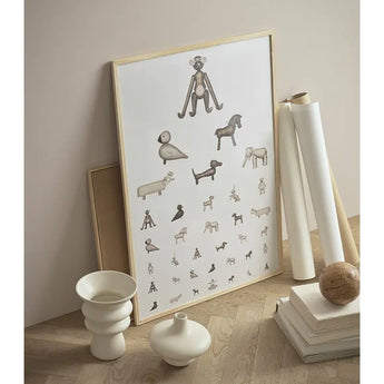 Rosendahl Kay Bojesen Eye Chart Framed Poster 50x70cm - Outlet