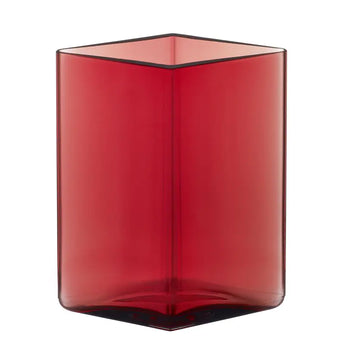 iittala Ruutu Vase 115x140mm Cranberry DIscontinued