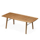 Skagerak Ballare Extendable Outdoor Dining Table in Teak — packshot