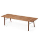 Skagerak Ballare Extendable Outdoor Dining Table in Teak — extended, packshot view 2