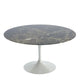 Knoll Saarinen Large Round Dining Table 137cm in Brown Emperador Marble — packshot