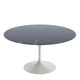 Knoll Saarinen Large Round Dining Table 137cm in Nero Marquina Marble — packshot