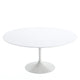 Knoll Saarinen Large Round Dining Table 152cm in White Laminate — packshot