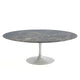 Knoll Saarinen Large Oval Dining Table 198cm in Brown Emperador Marble — packshot