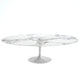 Knoll Saarinen Large Oval Dining Table 244cm in Arabescato Marble — packshot