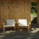 Skagerak Pelagus Outdoor Lounge Chair in Sand — lifestyle