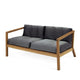 Skagerak Virkelyst Outdoor 2 Seater Sofa in Charcoal — packshot