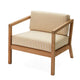 Skagerak Virkelyst Outdoor Lounge Chair in Golden Yellow Stripe — packshot