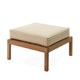 Skagerak Virkelyst Outdoor Pouf in Golden Yellow Stripe — packshot
