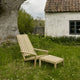 Skagerak Between Lines Deck Chair and Between Lines Deck Stool — lifestyle