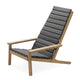 Skagerak Between Lines Deck Chair Cushion in Charcoal — packshot