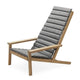 Skagerak Between Lines Deck Chair Cushion in Ash — packshot