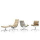 Vitra Eames EA 222 Soft Pad Lounge Chair, with EA 223 Soft Pad Stool — studio
