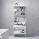 String System Display Cabinet in White Lacquered — lifestyle, bathroom