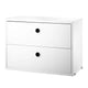 String System Chest of Drawers in White Lacquered 58cm — packshot