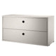 String System Chest of Drawers in Beige Lacquered 78cm — packshot