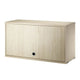 String System Cabinet Flip Door in Ash (Clear Lacquer) W78cm — packshot