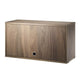 String System Cabinet Flip Door in Walnut (Clear Lacquer) W78cm — packshot