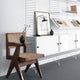 String System Cabinet Sliding Doors in White Lacquered — lifestyle