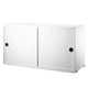 String System Cabinet Sliding Doors in White Lacquered — packshot