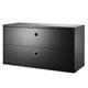 String System Chest of Drawers in Black Stained Ash 78cm — packshot