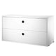 String System Chest of Drawers in White Lacquered — packshot