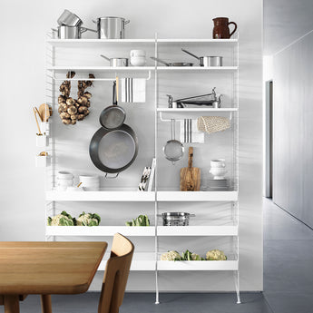 String System Metal Shelf Low Edge