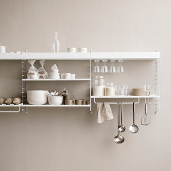 String System Metal Shelf High Edge