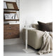 String Museum Side Table in White — lifestyle, living room